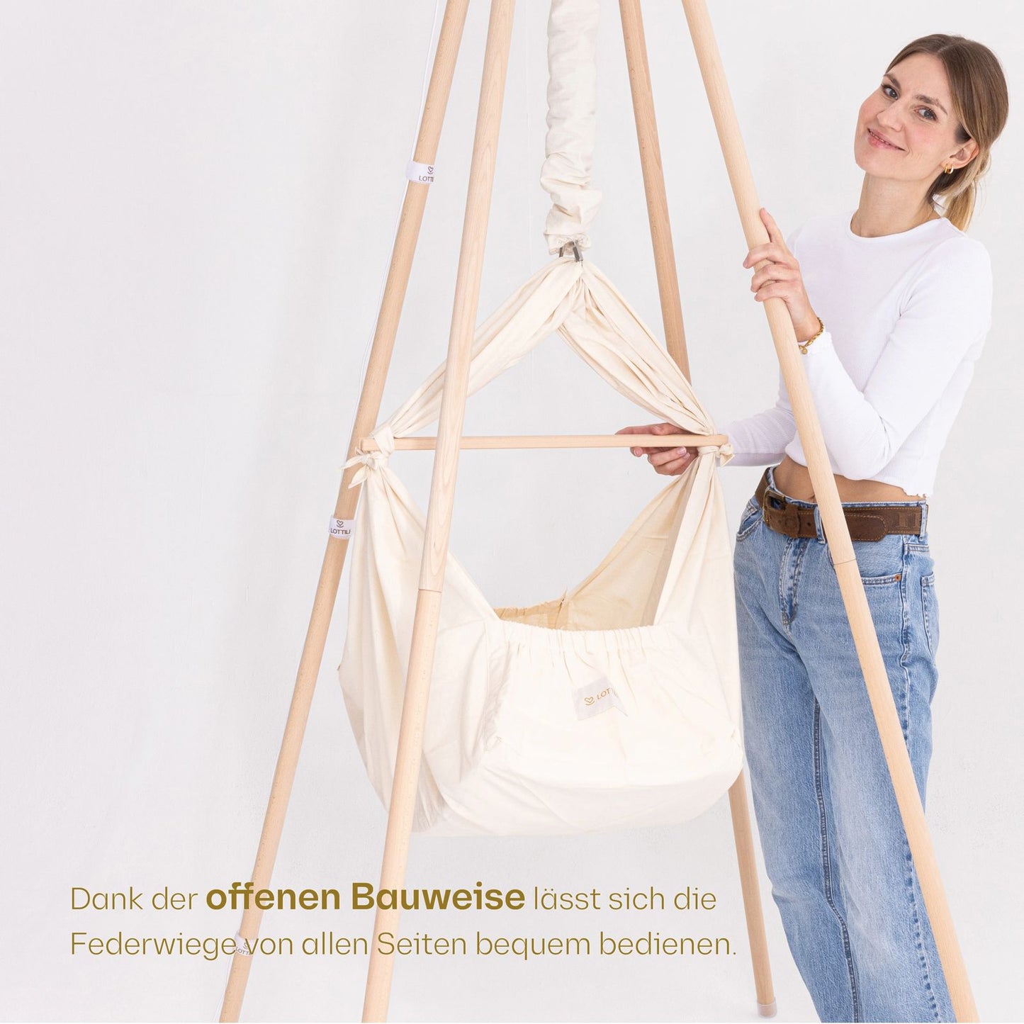 Federwiege mieten: Lottili Federwiegen Set