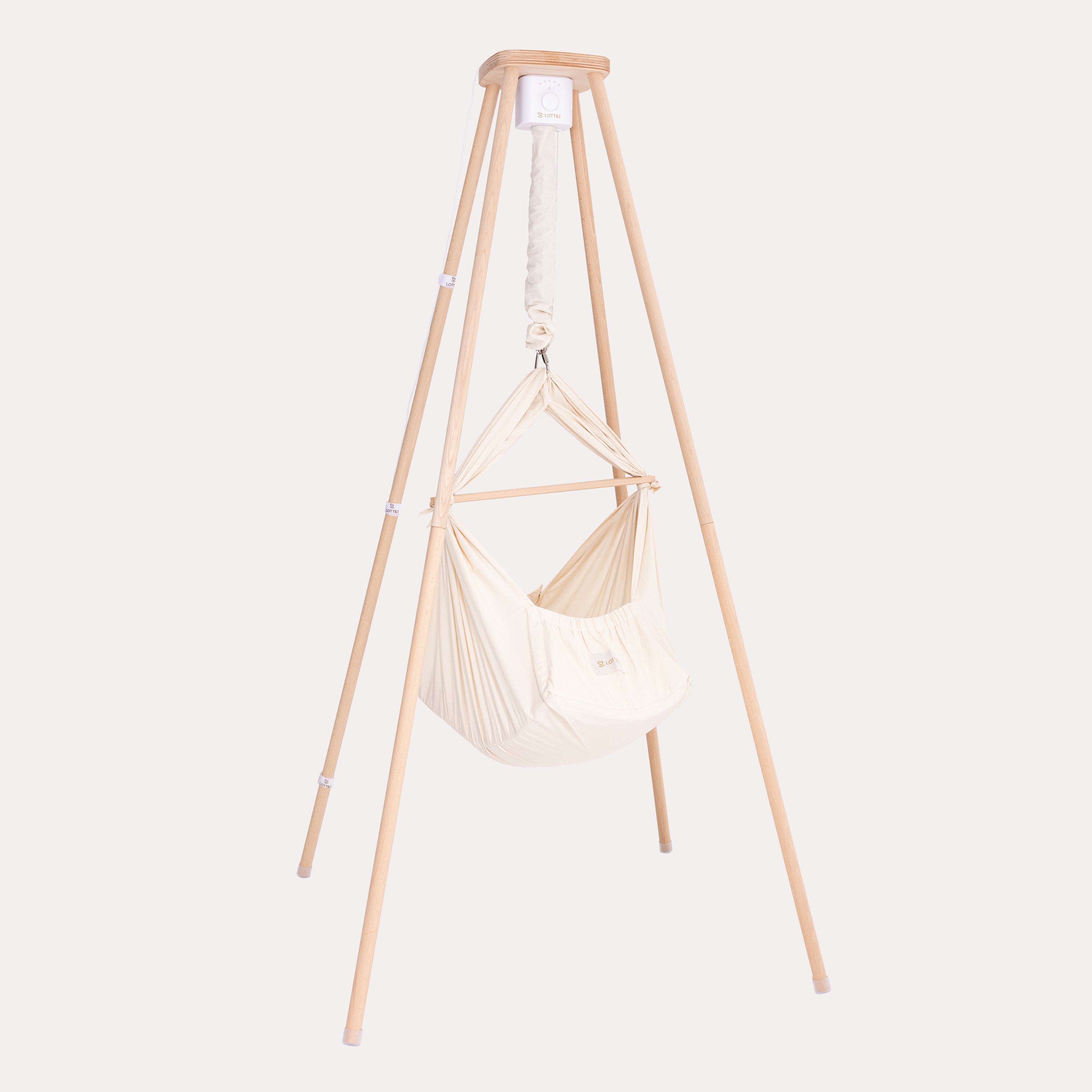 Die Federwiege mit Motor und Gestell für dein Baby